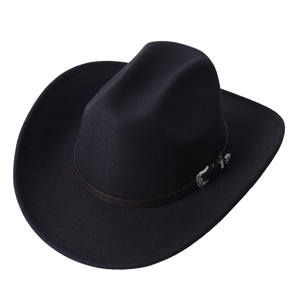 Sombrero de Cowboy con Logo personalizado, sombrero de Cowboy con cinturón personalizado