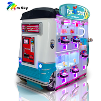 Nouvelle machine à grue Concept 8 blocs en fibre de verre, à monnayeur, pour la distribution de cadeaux et de poupées, équipement de divertissement pour FEC et centres commerciaux