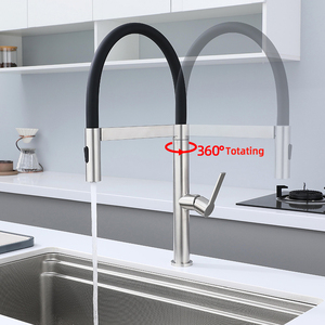 2025 трендовые смесители для кухни Магнитный 304 Смеситель из нержавеющей стали с одним отверстием для горячей и холодной раковины - Product Image 3