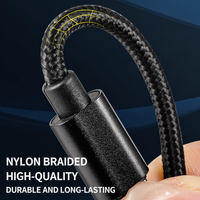 Câbles de charge rapide en nylon tressé Type-C vers Type-C 60W avec certification CE RoHS pour divers téléphones mobiles