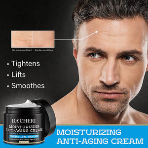 Crème Visage <span class=keywords><strong>Anti</strong></span>-Âge <span class=keywords><strong>Homme</strong></span> OEM ODM Marque Privée DMAE Acide Hyaluronique Vitamine E Hydratant Raffermissant <span class=keywords><strong>Soin</strong></span> de la Peau Fabricant - Product Image 2
