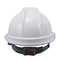 Casque de sécurité unisexe certifié ANSSI AST20HWW007 en ABS, anti-choc, anti-impact, style demi-couverture, ventilé, pour les travailleurs du bâtiment