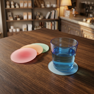 Juego de Posavasos Creativos de Resina para Tazas de Té con Diseño de Flores de Cristal, 10 mm de Grosor, Hechos a Mano, Ecológicos - Product Image 6