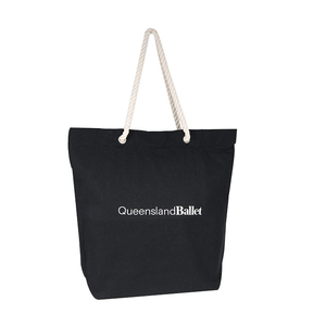 Sac de shopping personnalisé en toile de coton bio 100% réutilisable, écologique, à longue poignée, promotionnel - Product Image 5