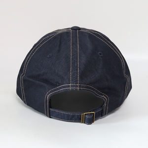 Gorras sin estructura con logotipo bordado personalizado de alta calidad, ajustables, Unisex, informales, Vintage, 6 paneles, gorras de ala curva vaquera, sombrero de papá - Product Image 4