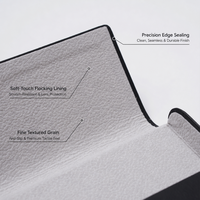 Étui à lunettes rectangulaire minimaliste, boîte de rangement pour lunettes ultra-fine à coque rigide, étui à lunettes à clip magnétique à ouverture rabattable