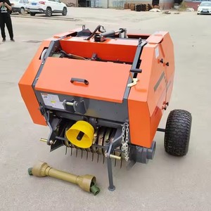 Grosir traktor murah kecil Mini traktor portabel hidrolik 850 870 Twine bulat hay Baler bola pembungkus mesin bergulir - Product Image 5