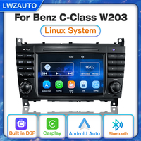 Nuevo Sistema de Audio para Automóvil con Sistema Linux STWEI para Benz Clase C W203, Navegación para Automóvil con Pantalla IPS, Salida de Fábrica 2004-2007