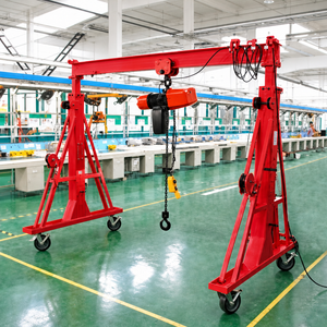 Pont roulant mobile d'extérieur motorisé à commande à distance, à faible entretien, fiable, avec palan électrique à engrenages de 5 et 10 tonnes pour usine - Product Image 5