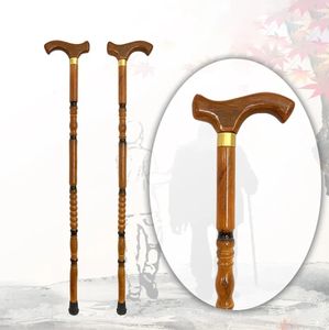 Muletas de grifo de madera maciza, bastón de rehabilitación OEM personalizable para ancianos, suministros terapéuticos sólidos de sonido - Product Image 4