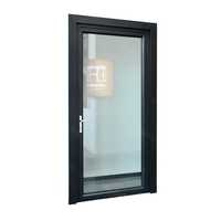 WANJIA – porte intérieure en aluminium pour maison en vrac, porte française en verre