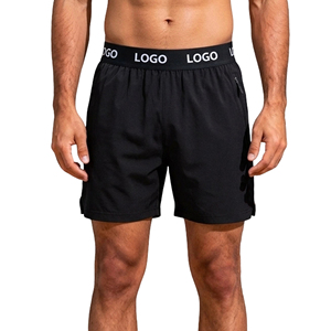 Men's 5 Inch Inseam Running Shorts Lightweight Stretch Fabric Quick Dry Inner Brief for Joggingwith DTG Printing Design Logo - Product Image 1