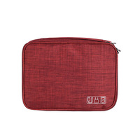 Pochette de voyage étanche pour câbles de chargeur, étui de rangement portable double couche pour câbles électroniques
