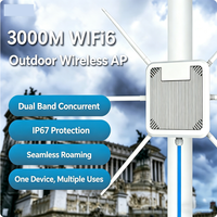 Router para Exteriores de Largo Alcance Ultra Estable e Impermeable AX3000 WiFi5 de Doble Banda 2.4 y 5 GHz, Punto de Acceso Inalámbrico con Firewall