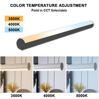 Profilé en aluminium linéaire à liaison continue, à suspension plafond, à économie d'énergie, avec gradation Triac 5 CCT, bande ronde