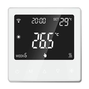 Cabezal de termostato inteligente con controlador de temperatura <span class=keywords><strong>digital</strong></span> WiFi con calefacción flexible para uso en hoteles y apartamentos - Product Image 1