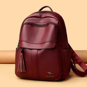 Women's <b>Backpack</b> Fashion Design High Quality PU Leather Female School Bag Multifunction <b>Large</b> Capacity Travel <b>Backpacks</b> - Product Image 5