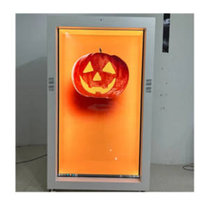 Caja de vídeo interactiva de 55 pulgadas, pantalla táctil, publicidad, escaparate transparente holográfico 3D, pantalla LCD transparente de 75 pulgadas - Product Image 4