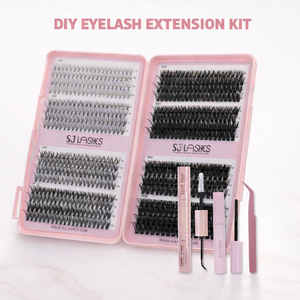 <span class=keywords><strong>Kit</strong></span> de <span class=keywords><strong>faux</strong></span> <span class=keywords><strong>cils</strong></span> en vrac, styles variés, avec adhésif et pince à épiler, <span class=keywords><strong>kit</strong></span> d'extension de <span class=keywords><strong>cils</strong></span> DIY - Product Image 1
