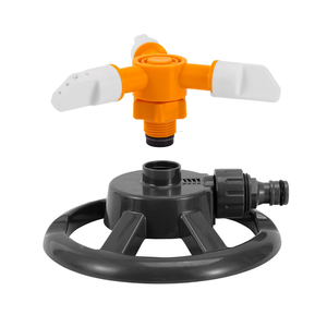 Rociadores de agua de césped de jardín de plástico giratorios automáticos de 3 vías de 360 grados con soporte de base - Product Image 3