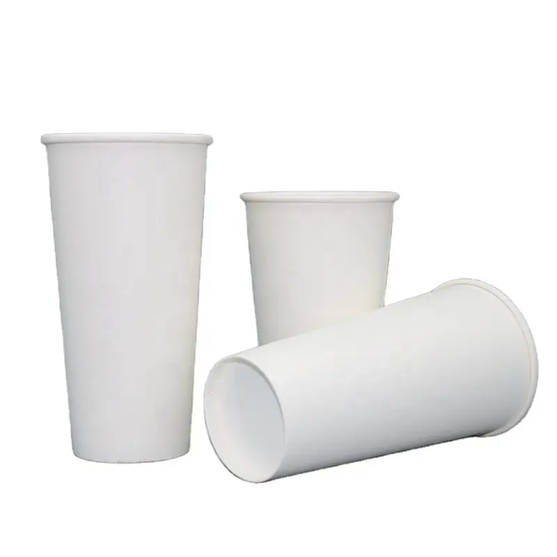 Tazas de papel con logotipo biodegradables 600 cc tazas de café de barril de cartón vasos de café biodegradables para llevar 8oz