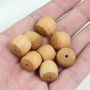 Perles en bois de cyprès Cliff, 13x14mm, perles en vrac pour bracelets DIY, bijoux bouddhistes, accessoires artisanaux - Product Image 4