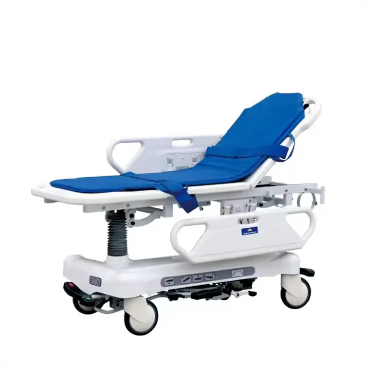Hospital Multi-Function Hydraulic Transfer Stretcher Cart mobile medical patient transport trolley Bed emergency transfer bed