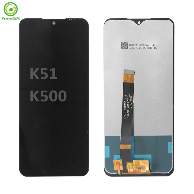 6.5" Original Pantalla LCD for LG K51 Display Con Marco Touch Panel Screen Digitizer for LG K51 Q51 K500 LM-K500UM Ecran LCD