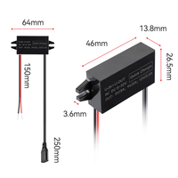 Module convertisseur abaisseur DC-DC en gros 8-32V vers 5V 9V 12V 30W PD Type-C étanche pour voiture et moto, chargeur rapide, alimentation