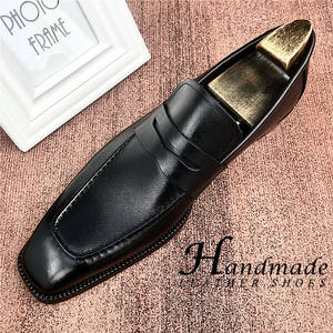 Zapatos de hombre hechos a mano, zapatos formales de cuero para hombre, zapatos casuales para hombre, mocasines sin cordones, zapatos cómodos de una pieza. - Product Image 3