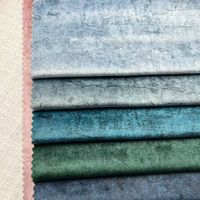 Tissu de canapé en velours floral imprimé sur mesure 220-370GSM 142cm Tissu d'ameublement laminé OEM ODM Échantillons gratuits correspondant aux couleurs