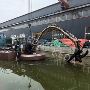 เรือเครนลอยน้ำเครื่องขุดแบบดูดสำหรับรถขุดสะเทินน้ำสะเทินบก - Product Image 6