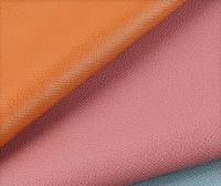 Tissu en similicuir PU motif litchi classique pour meubles et housses de sièges d'automobile