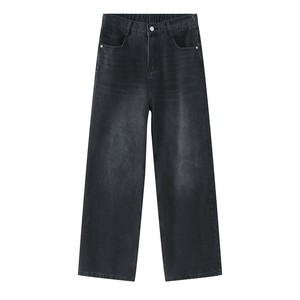 Pantalones Vaqueros Casuales de Corte Holgado para Hombre, Pantalones Vaqueros Deslavados con Efecto Ácido, Estilo Vintage, Unisex - Product Image 3