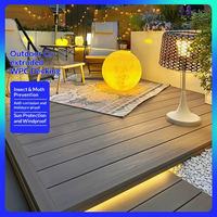 Planches de terrasse en composite WPC imperméables pour l'extérieur - Revêtement de sol pour jardin, patio, balcon et piscine