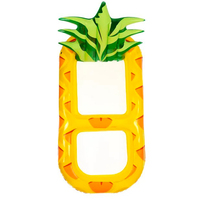 Fauteuils gonflables pour piscine en forme d'ananas, canapé gonflable pour piscine, matelas gonflable pour piscine avec porte-gobelet