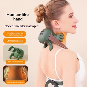 Masajeador de Cuello y Hombros LCD con Vibración, Compresa Caliente, Infrarrojos, Temporizador y Alimentación USB, Superventas - Product Image 5