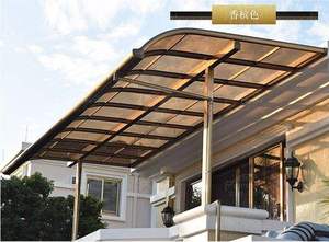 Auvent de terrasse en polycarbonate léger et facile à installer, auvent de balcon <span class=keywords><strong>pour</strong></span> auvents extérieurs résidentiels - Product Image 5