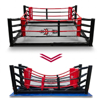 Nouveau Mini Ring de Boxe Pliant pour Enfants 4x4, Durable, avec Cadre Rétractable en Acier Inoxydable et Amovible