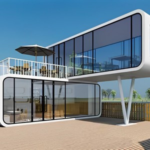 Casa Móvil Cápsula Castle: Diseño Moderno de Acero, Ecológica y Duradera para Entrada de Supermercado y Uso en Villas - Product Image 5