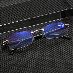 New Anti Blue Light Blocking Rimless Reading <strong>Glasses</strong> Women Men Square Frameless Presbyopic <strong>Glasses</strong> Diopters +1.0 <strong>1.5</strong> 2 2.5 - Product Image 5