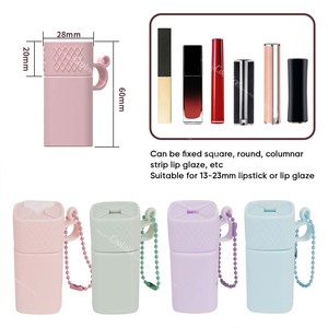 Hot Selling Women's Cosmetic Cute Bag Key <b>Lipstick</b> Data Cable Bag pink Blue Purple Silicone <b>Mini</b> <b>Lipstick</b> Bag - Product Image 6