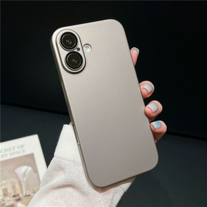 เคสสำหรับ iPhone 16 Plus พร้อมฟิล์มกันรอยเลนส์ สีพื้นด้าน ผลิตจากวัสดุ PC แข็ง สำหรับ iPhone 16 15 14 13 12 11 Pro Max - Product Image 3