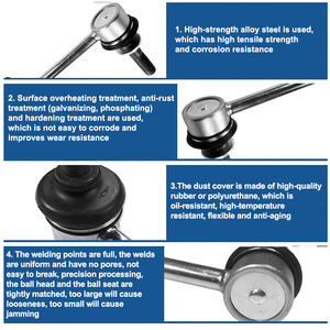 Barra estabilizadora TNG Factory, piezas de suspensión, enlace estabilizador para Toyota, Honda, Nissan, Mazda, Mitsubishi, Suba - Product Image 4