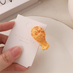 À la mode Vente Chaude Alimentaire Poulet Frit Cheveux Accessoires Pince À Cheveux Drôle Fille Amusant Frange Côté Clip - Product Image 6