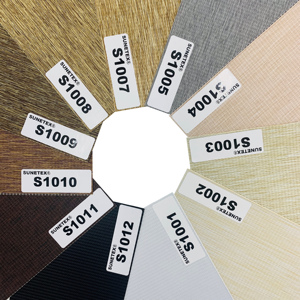 Restez au frais et protégé avec les stores en tissu pour <span class=keywords><strong>rideaux</strong></span> et stores en tissu, pare-soleil UV, pare-soleil zèbre de Groupeve - Product Image 3