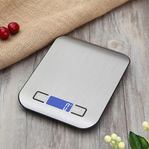 Balance de cuisine rechargeable 5 kg avec écran LCD, en acier inoxydable, pour la maison, les bijoux, les aliments, les collations, la pâtisserie - Product Image 1
