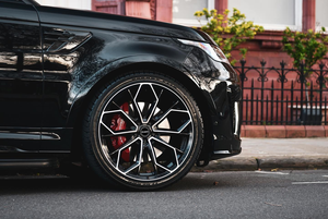 Jantes Xinlin 18 19 20 22 pouces Flow Forming noires décalées pour voitures particulières, compatibles <span class=keywords><strong>Audi</strong></span> RS4 <span class=keywords><strong>RS6</strong></span> Allroad A4 A5 A6 A7 A8 S4 S5 S6 - Product Image 6