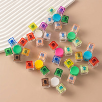Fidget Spinner Mécanique Lumineux à Boutons de Clavier, Jouet Anti-Stress en Plastique pour l'Anxiété et l'Ennui, 6,5 cm