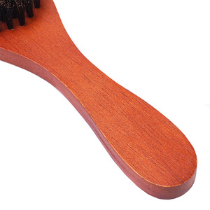 หวีขนหมูป่าทรงรี ด้ามไม้ สำหรับจัดแต่งทรงผมและดูแลเครา ยี่ห้อ Wanmei - Product Image 4
